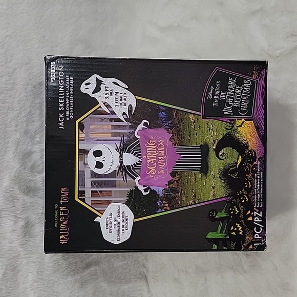 The Nightmare Before Christmas Jack Skellington Airblown Inflatable Scaring is m - Picture 1 of 5